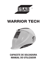 ESAB Warrior Tech welding helmet Manual do usuário