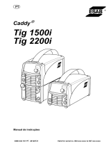 ESAB Tig 1500i, Tig 2200i, Caddy® Tig 1500i, Caddy® Tig 2200i Manual do usuário