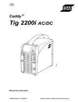 ESAB Tig 2200i AC/DC - Caddy Tig 2200i AC/DC Manual do usuário