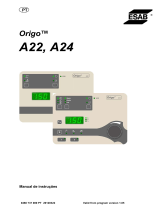 ESAB A22, A24 Origo™ Manual do usuário