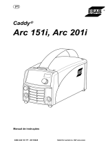 ESAB Caddy® Arc 151i, Arc 201i Manual do usuário