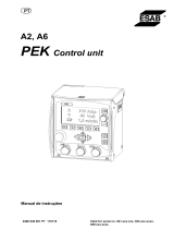 ESAB A2, A6 PEK Control Unit Manual do usuário