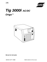 ESAB Tig 3000i AC/DC Origo™ Tig 3000i AC/DC Manual do usuário