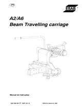 ESAB A2/A6 Beam Travelling Carriage Manual do usuário
