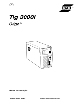 ESAB Tig 3000i Origo™ Tig 3000i Manual do usuário