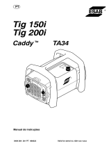 ESAB Caddy® Tig 150i, Caddy® Tig 200i - Caddy®Tig 150, Caddy®Tig 200 Manual do usuário