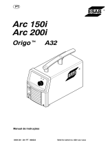 ESAB Origo™ Arc 150i, Origo™ Arc 200i Manual do usuário