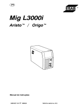 ESAB Mig L3000i Origo™ Mig L3000i, Aristo® Mig L3000i Manual do usuário