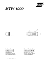 ESAB MTW 1000 Manual do usuário