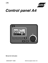 ESAB Control panel A4 Manual do usuário