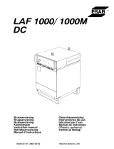 ESAB LAF 1000 / LAF 1000M DC Manual do usuário