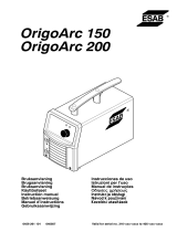 ESAB Origo™Arc 150, Origo™Arc 200 Manual do usuário