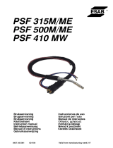 ESAB PSF 315M/ME, PSF 500M/ME, PSF 410 MW Manual do usuário