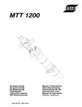 ESAB MTT 1200 Manual do usuário