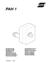 ESAB PAH 1 Manual do usuário