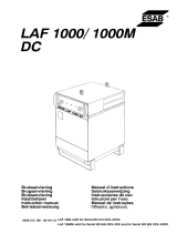 ESAB LAF 1000 / LAF 1000M DC Manual do usuário