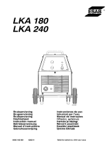 ESAB LKA 180, LKA 240 Manual do usuário