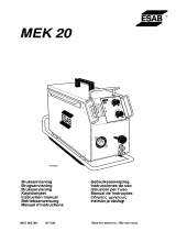 ESAB MEK 20 Manual do usuário