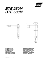 ESAB BTE 250M Manual do usuário