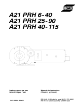 ESAB A21 PRH 25-90 Manual do usuário