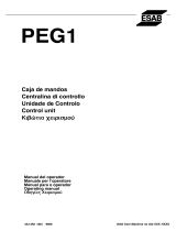 ESAB PEG1 Manual do usuário
