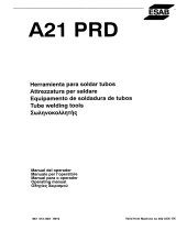 ESAB PRD A21 PRD Manual do usuário
