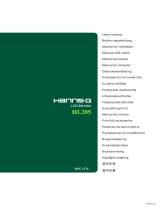 Hannspree HL205DPB Manual do usuário