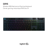 Logitech G915 Wireless RGB Mechanical Gaming Keyboard Manual do usuário