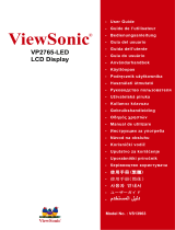 ViewSonic VP2765-LED Guia de usuario