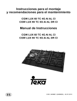 Teka CGW LUX 60 TC 4G AI AL CI Manual do usuário