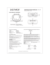 Denver TC-27BLACK Manual do usuário
