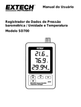 Extech Instruments SD700 Manual do usuário