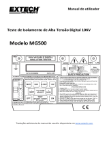 Extech Instruments MG500 Manual do usuário