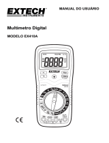 Extech Instruments EX410A Manual do usuário