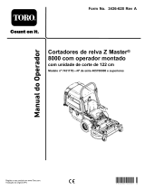 Toro Professional 8000 Series Direct Collect Petrol Z Master 122 cm 74311TE Manual do usuário