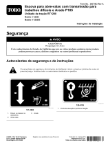 Toro Combo for Heavy Duty Drive Trencher and P105 Plow, RT1200 Traction Unit Guia de instalação