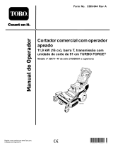 Toro Commercial Walk-Behind Mower, 16HP, T-Bar, Gear Drive Manual do usuário