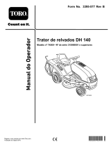 Toro DH 140 Lawn Tractor Manual do usuário