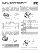 WEG Drip Cover Assembly Procedure for W40 Motors Manual do usuário