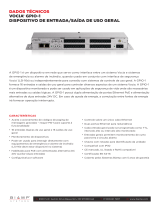 Biamp Vocia GPIO-1 Ficha de dados