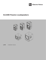 Electro-Voice Alto-falantes passivos ELX200 Manual do proprietário