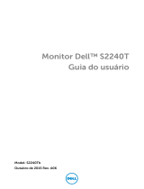 Dell S2240T 21.5 Multi-Touch Monitor Guia de usuario