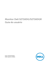 Dell S2716DG Guia de usuario
