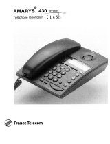 FRANCE TELECOM AMARYS 430 Manual do proprietário