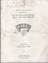 MABEC MOTOCULTEUR TYPE CB 610 Manual do proprietário