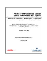Daniel Medidor Ultrassônico Série 3800 Vazão de Líquido Manual do proprietário