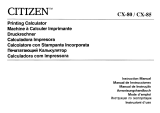 Citizen CX-80 Manual do proprietário