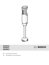 Bosch MSM64155RU/01 Manual do usuário