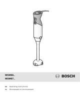 Bosch MSM67165RU/01 Manual do usuário