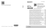 Sony Alpha A7R II Body Manual do usuário